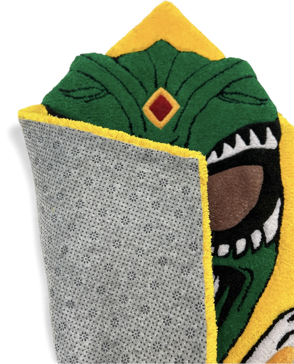 Tufted rug "Green power ranger"