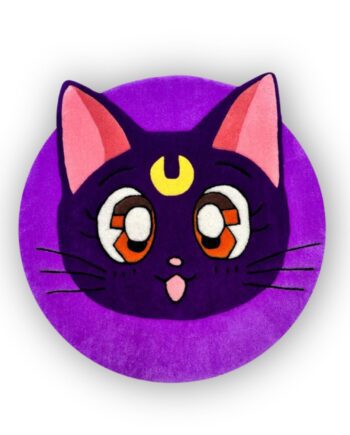 Handmade tufted rug Luna Cat front view