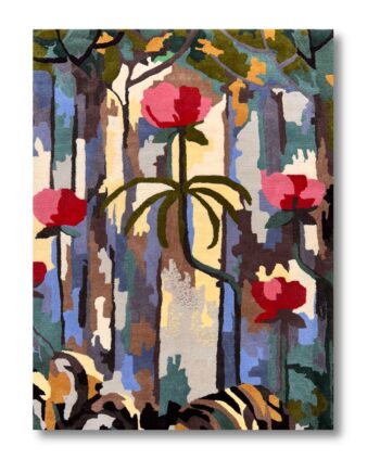 handmade tufted rug Creation IX – Inspired by M.K. Ciurlionis Front picture